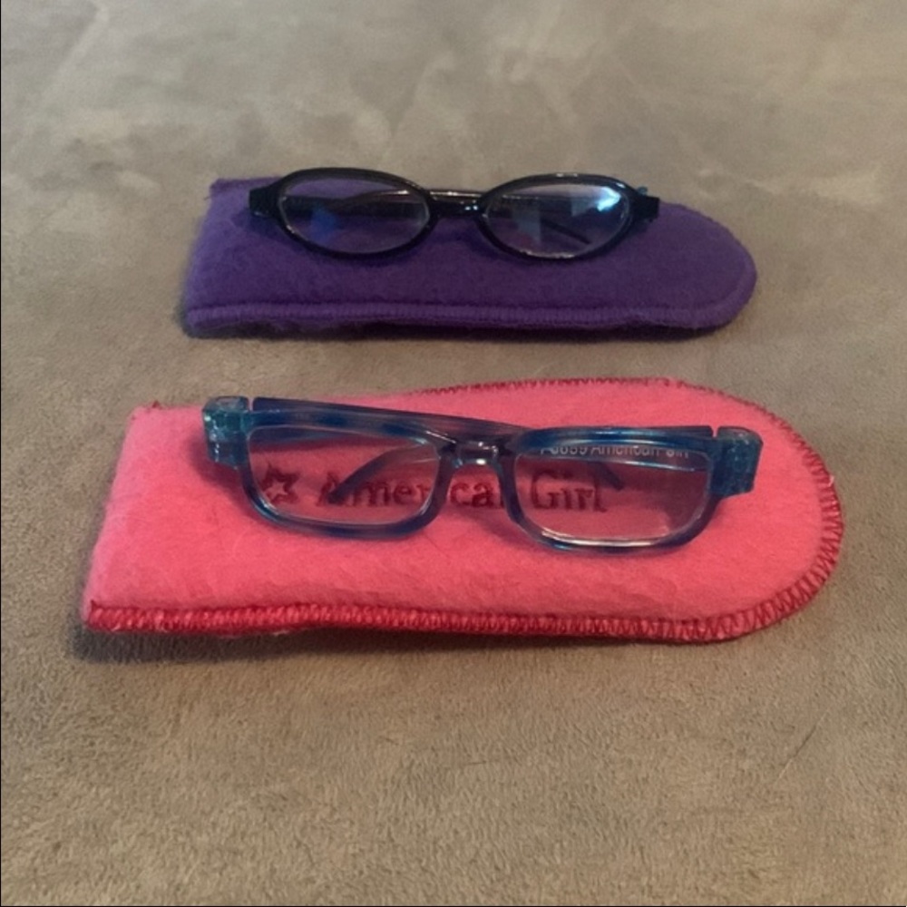 American Girl Doll Glasses + Glasses Sleeves